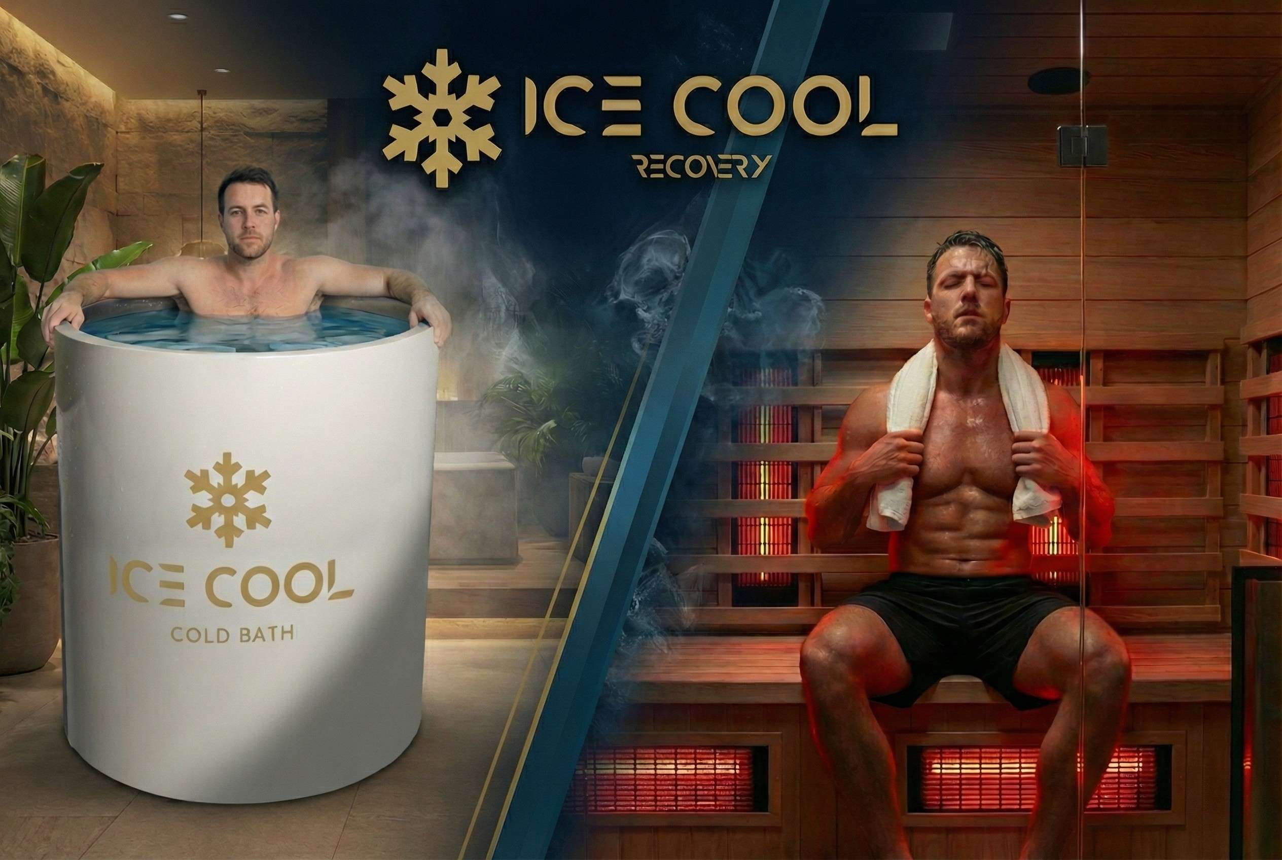 bain froid et sauna infrarouge pour la récupération icecool 